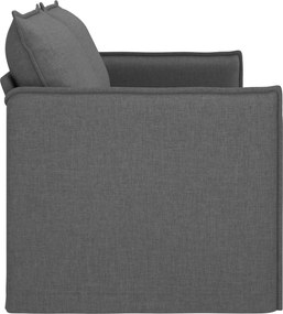 vidaXL Καναπές Σκούρο Γκρι 196 x 82 x 85 εκ ύφασμα