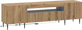 vidaXL Ντουλάπα LED Τηλεόρασης Artisan Δρυς Επεξεργασμένο Ξύλο