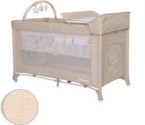 BABY COT NOEMI 2 LAYERS PLUS FOG BEIGE STAR