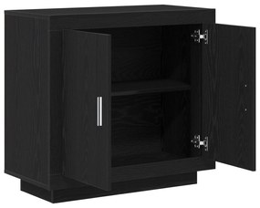 vidaXL Ντουλάπα Μαύρο Δρύς 80x40x75 εκ Επεξεργασμένο Ξύλο