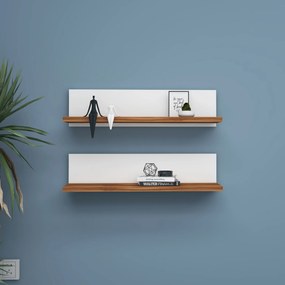 Ράφι Τοίχου Λευκό POBEMU 60x13x15