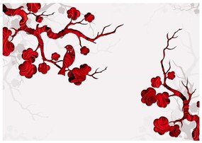 Φωτοταπετσαρία - Red bush 350x245