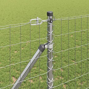 vidaXL Ευρωπαϊκός Φράκτης με Ακίδες 25 x 1,2 μ Γαλβανισμένος Χάλυβας