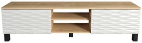 Έπιπλο Τηλεόρασης Lukas 322RTC2152 150x35x40,3cm Oak-White