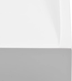 vidaXL Νιπτήρας Λευκός 100x46x11 εκ. Συνθετικός από Τεχνητό Μάρμαρο