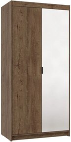 Ντουλάπα Ester 2D1L δίφυλλη-Kafe