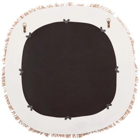 Καθρέπτης Τοίχου SANTORINI Mdf Υπόλευκο - Μπέζ 78x1,8x78Υ εκ. 78x1.8x78 εκ.