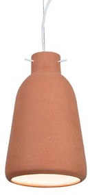 Κρεμαστό φωτιστικό μονόφωτο 1663 καμπάνα από πηλό Zambelis-1663 1663