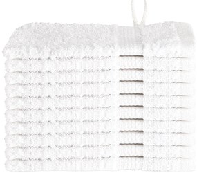 vidaXL Πετσέτες 10 pcs Λευκό 15 x 21 cm Βαμβάκι