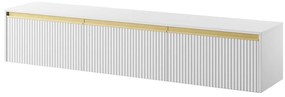 Έπιπλο Τηλεόρασης Κρεμαστό Royal 181x39x36cm White-Gold
