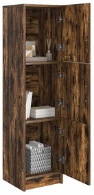 vidaXL Highboard Καπνιστό Δρύς 31.5 x 32 x 122.5 εκ