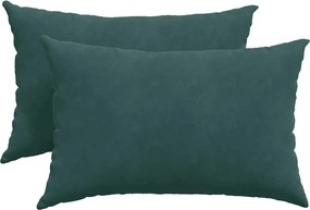 vidaXL Μαξιλάρι Καναπέ 2 pcs Σκούρο πράσινο 60 x 40 cm