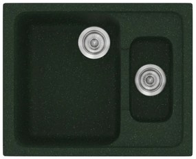 Sanitec Classic 330 Granite Green Ένθετος Νεροχύτης 65 cm