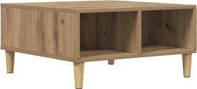 vidaXL Τραπεζάκι Σαλονιού Τεχνίτης Δρυς 60x60x30εκ. Επεξεργασμένο Ξύλο