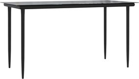 vidaXL Σετ Τραπεζαρίας Κήπου 5 τεμ. Γκρι Συνθ. Ρατάν με Μαξιλάρια