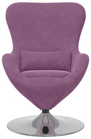 vidaXL Πολυθρόνα Αυγού Purple Velvet