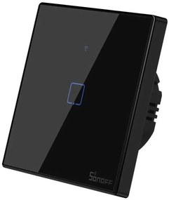 SONOFF smart διακόπτης ΤΧ-T3EU1C, αφής, Wi-Fi, μονός, μαύρος