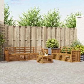 vidaXL Σετ Καναπέ 8 pcs Φυσικό Στερεό Ξύλο Ακακίας