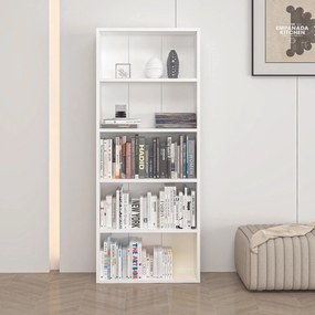 Βιβλιοθήκη Λευκό AGUR 60x20x147