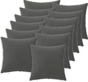 vidaXL Κάλυμμα Μαξιλαριού 12 pcs HEERLEN Ανθρακί 50 x 50 cm