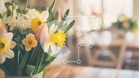 Intra Συλλεκτικό Ξύλινο Παζλ Plywood 4mm - Βάζο με ανοιξιάτικα λουλούδια σε ξύλινο τραπέζι Σε Ξύλινο Κουτί - Διαστάσεις: 10x10 cm – 25 κομμάτια