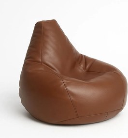Bean Bag Deri Armut - Brown Brown