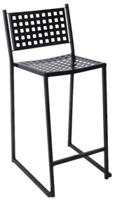 Σκαμπώ Caprice Bar Μεταλλικό Μαύρο 43x50x74/102cm