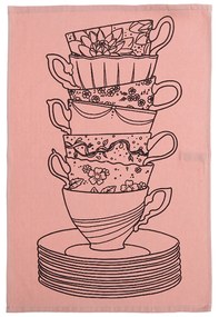 Πετσέτα Κουζίνας (40x60) Nef-Nef Homeware My Cup Of Tea Rose