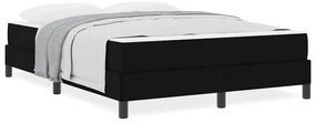 vidaXL Κρεβάτι με ελατήρια Άλλο Μαύρο 140 x 200 cm ύφασμα