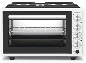 Davoline URBAN CHEF 3703 WH Ηλεκτρικό Φουρνάκι 37lt με 3 Εστίες 2800W Λευκό