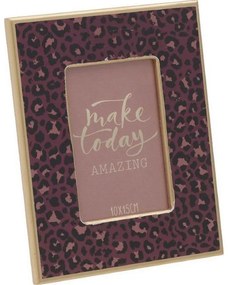 Κορνίζα Λεοπαρ Pure 10Χ15 Purple 3-30-768-0023 Inart Wood