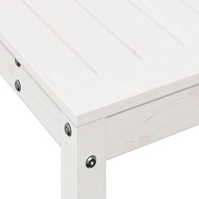 Τραπέζι Κηπουρικής με Ράφι Λευκό 82,5x35x75εκ.Μασίφ Ξύλο Πεύκου - Λευκό