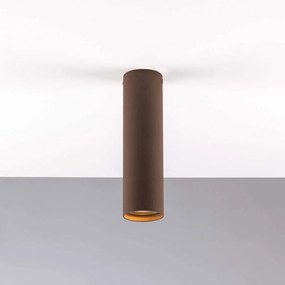 Φωτιστικό Οροφής - Πλαφονιέρα Fluke I-FLUKE-PL20 BRO 1xGU10 Φ5,5cm 20cm Rust Luce Ambiente Design Metal