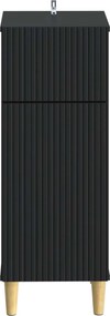 vidaXL Ντουλάπι Αποθήκευσης Μπάνιου ARNHEM Μαύρο 30 x 31 x 80 εκ.
