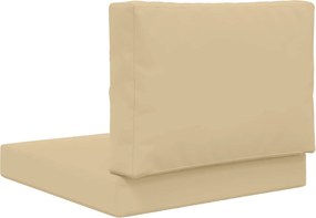 vidaXL Μαξιλάρι Καναπέ Εξωτερικού Χώρου 2 pcs Μπεζ Πολυεστέρας