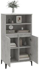 vidaXL Ντουλάπι Γκρι σκυροδέματος 60x36x110 εκ. από Επεξεργασμένο Ξύλο