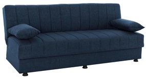 ANDRI  SOFA-BED, 3 SEATER, BLUE FABRIC