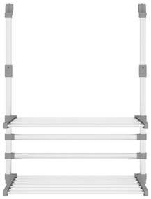 vidaXL Απλώστρα για Μπαλκόνι 54 x 25 x 42 εκ. από Αλουμίνιο