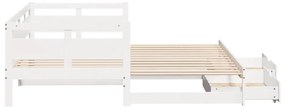 vidaXL Καναπές Κρεβάτι Συρόμενος Χωρίς Στρώμα 90x190 εκ. &amp; Συρτάρια