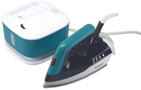 Σίδερο Beper P204CAL200, 2250W, Κεραμική πλάκα, Θερμοστάτης, Φίλτρο, Συνεχής κύκλος, Λευκό/Μπλε-Πράσινο