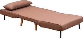 1-Seat Sofa-Bed Folde Single - Brown Brown