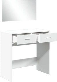 vidaXL Μπουντουάρ με Καθρέφτη Λευκό 80 x 39 x 80 εκ.