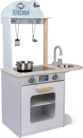 Wooden Play Kitchen (with 4 cookware) 7251