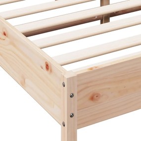 vidaXL Σκελετός Κρεβατιού Χωρίς Στρώμα 150x200 εκ Μασίφ Ξύλο Πεύκου