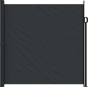 vidaXL Σκίαστρο Πλαϊνό Συρόμενο Μαύρο 200 x 500 εκ.