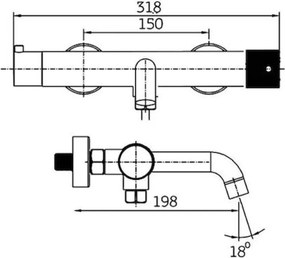 Orabella Preciosa 10364 Gun Metal Light - Μπαταρία λουτρού