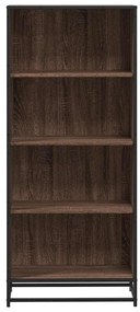 Βιβλιοθήκη καφέ δρυς 60x35x139 cm Ξύλινη κατασκευή - Καφέ