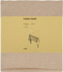vidaXL Ύφασμα Τραπέζης Μπεζ 110 x 160 cm Ορθογώνιος