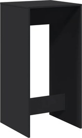 vidaXL Τραπέζι Μπαρ Μαύρο 51x50x103,5 εκ. Επεξ. Ξύλο