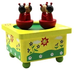 Ξύλινο Μουσικό Μαγνητικό Κουτί 10cm - Wooden music box
